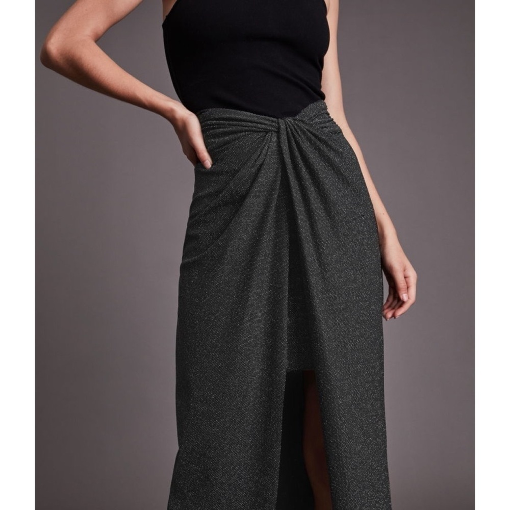 AllSaints Sami Metallic Skirt - Size US 2 - Picture 8 of 16
